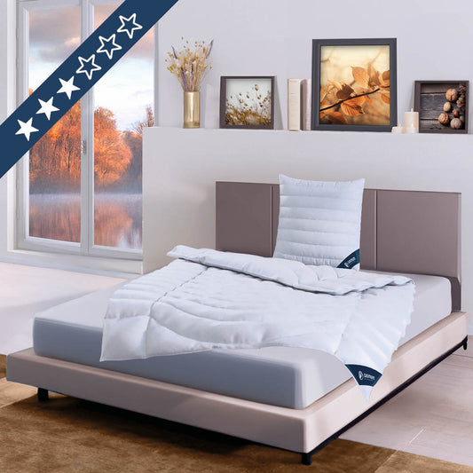 4-Jahreszeiten Faserdecke »COMFORT« – 100% Polyester mit luftiger 3D-Hohlfaser für erholsame Nächte