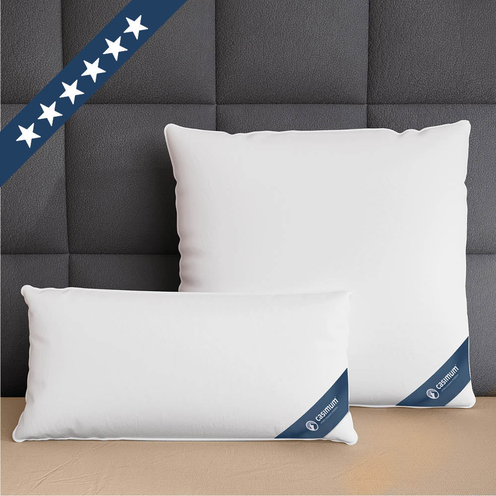3-Kammer-Gänsedaunenkissen »FIRST CLASS« – 100% Gänsedaunen (Außen), Klasse 1, Downpass, hergestellt in Deutschland