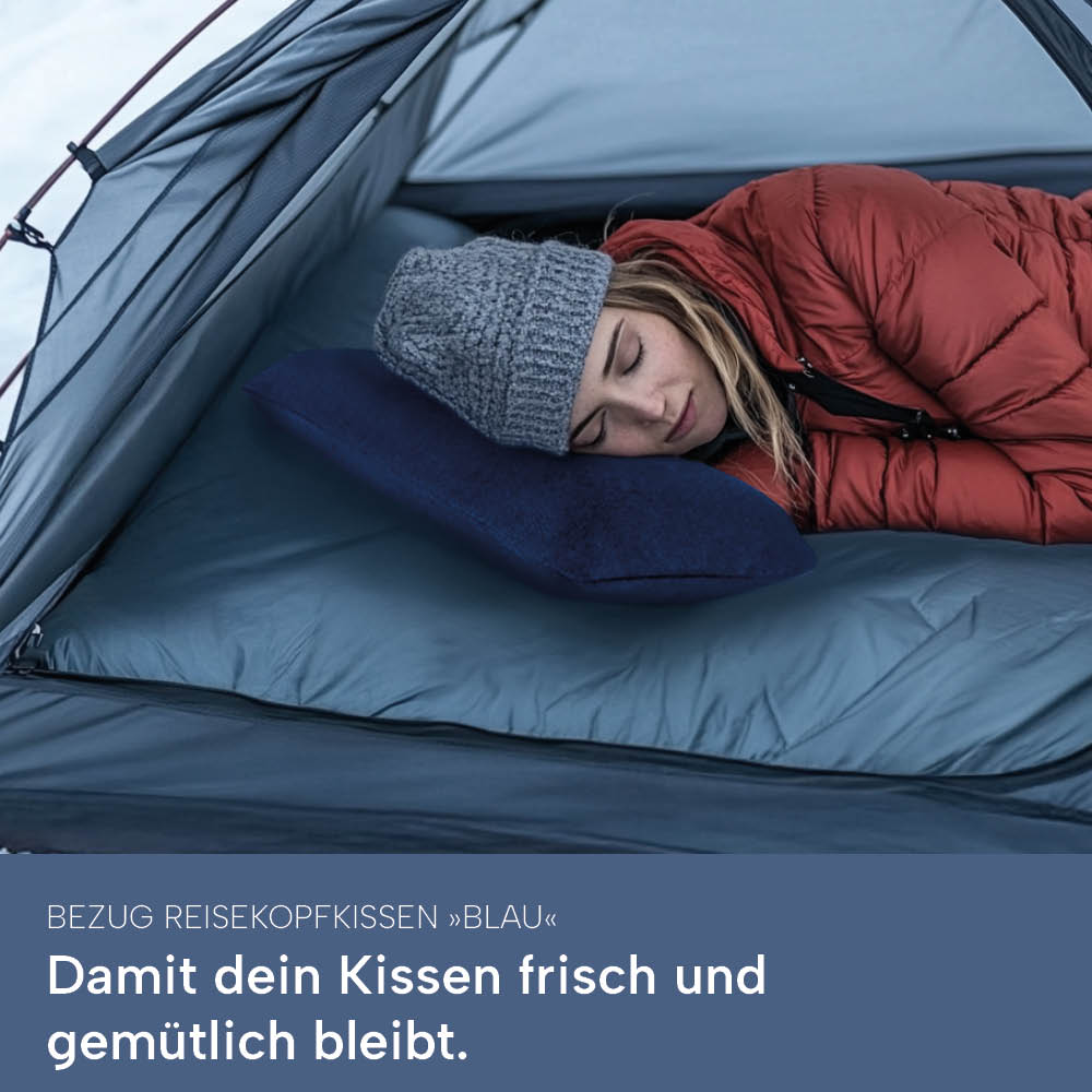 Schonbezüge Doppelpack »BLAU« für Reisekissen »SUPER TRAVEL«