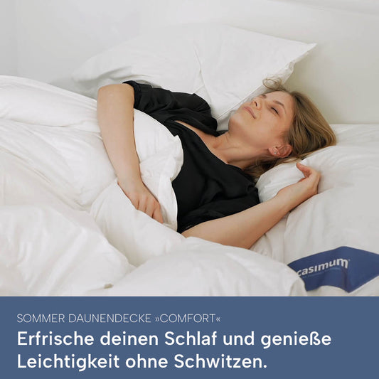 Sommerdaunendecke »COMFORT« – 60% Daunen, 40% Federn, Klasse 1, Downpass, hergestellt in Deutschland