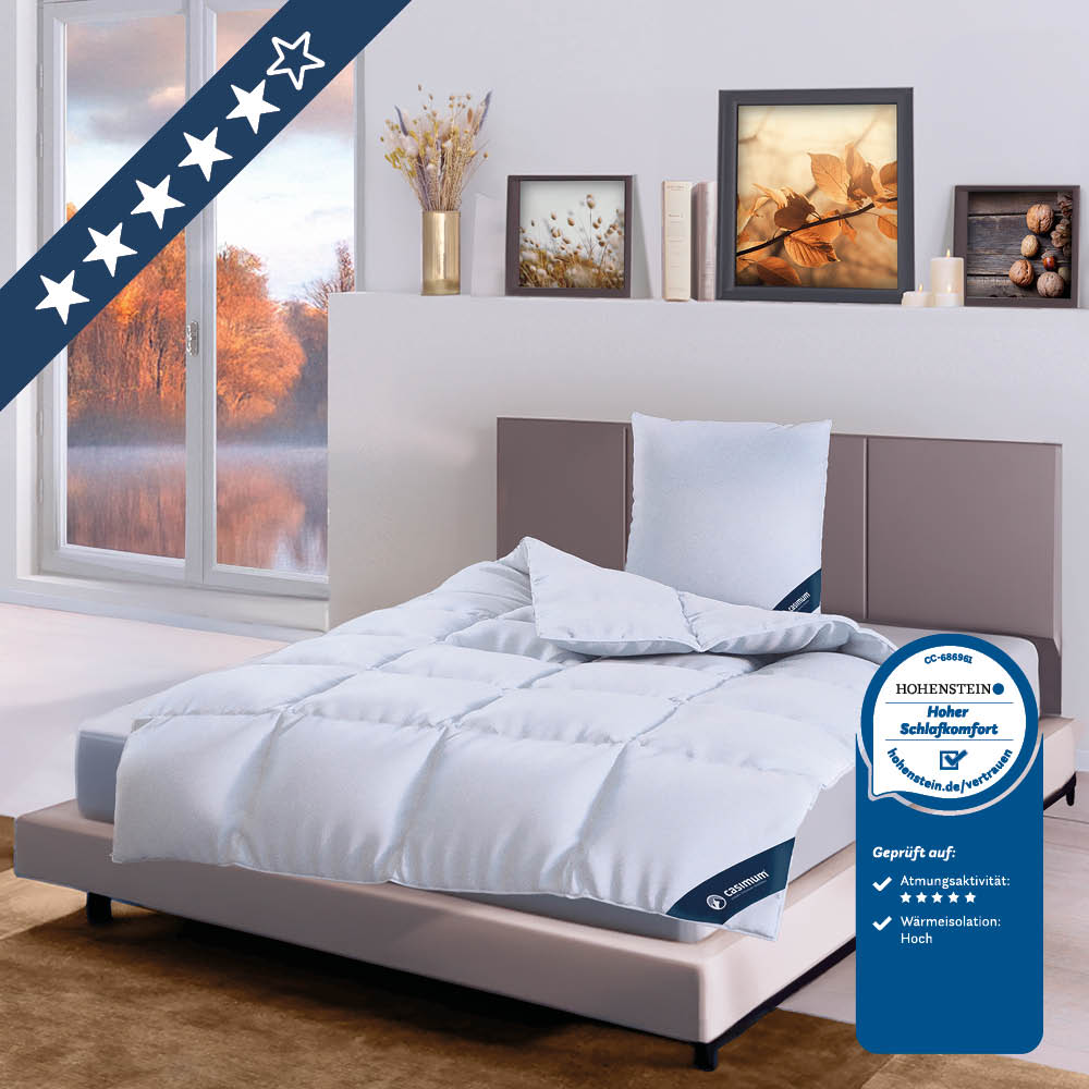 Daunendecke »LUXUS« – 100% Daunen, Klasse 1, Downpass, hergestellt in Deutschland