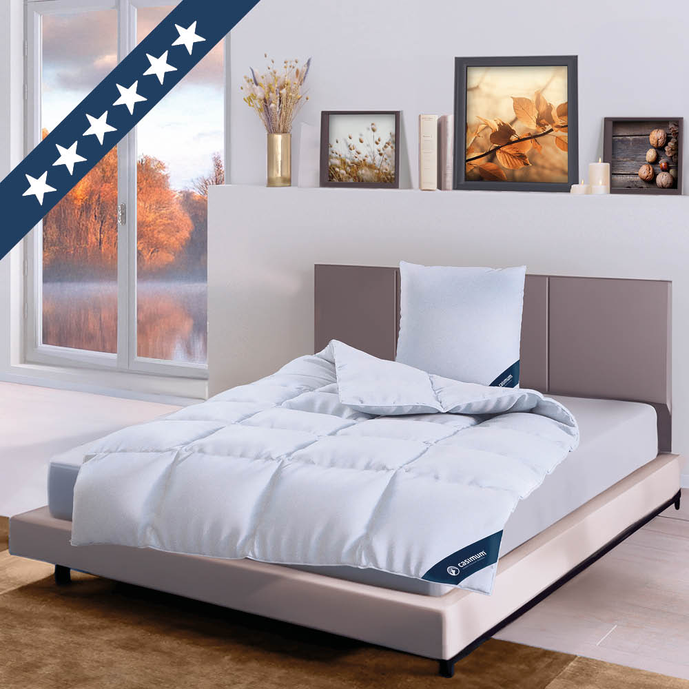 4-Jahreszeiten Gänsedaunendecke »FIRST CLASS« – 100% Gänsedaunen, Klasse 1, Downpass, hergestellt in Deutschland