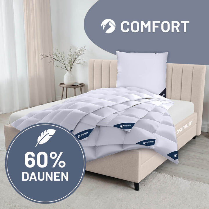 Daunendecke »COMFORT« – 60% Daunen, 40% Federn, Klasse 1, Downpass, hergestellt in Deutschland