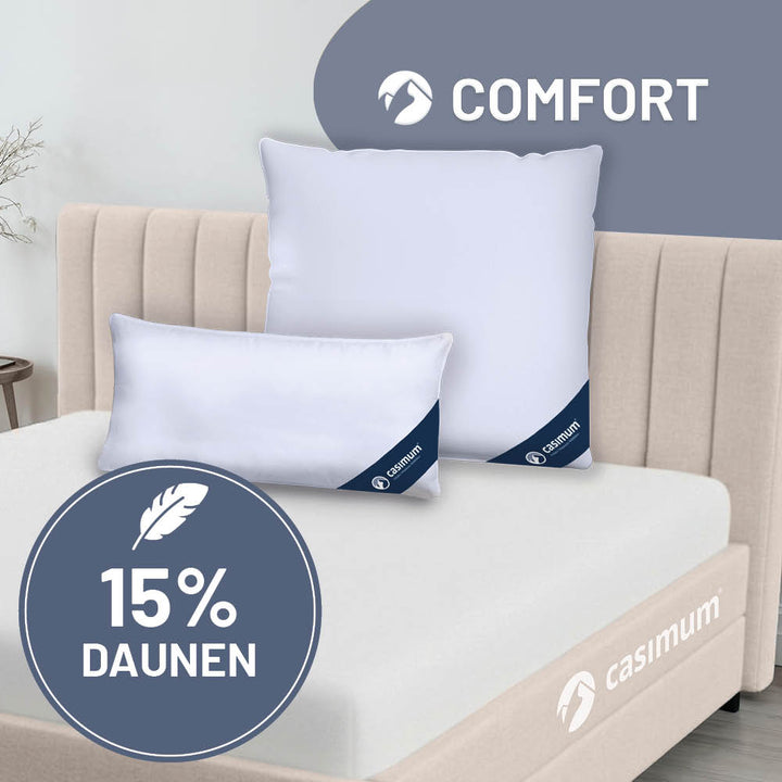Feder- und Daunenkissen »COMFORT« – 85% Federn, 15%, Klasse 1, Downpass, hergestellt in Deutschland