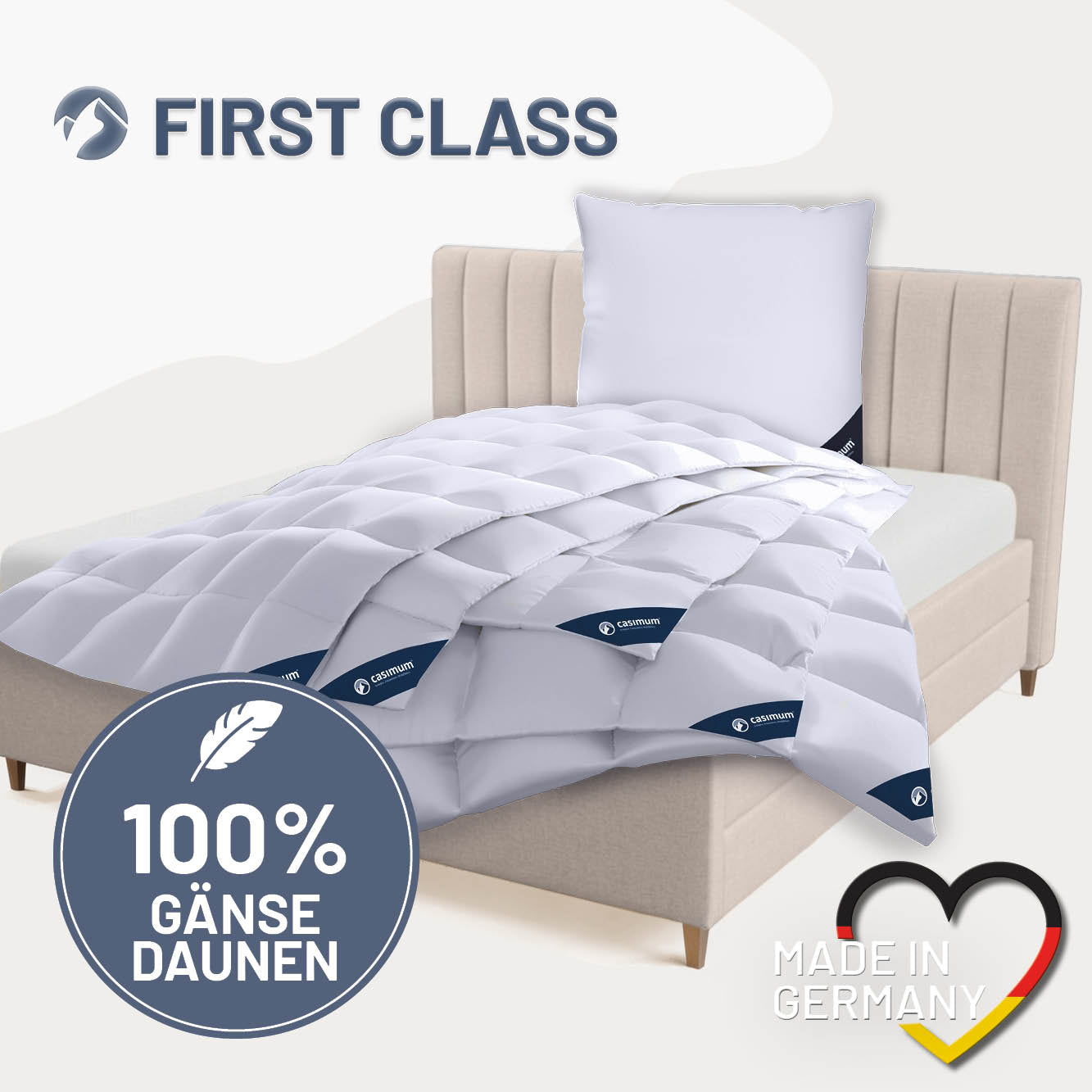 Gänsedaunendecke »FIRST CLASS« – 100% Gänsedaunen