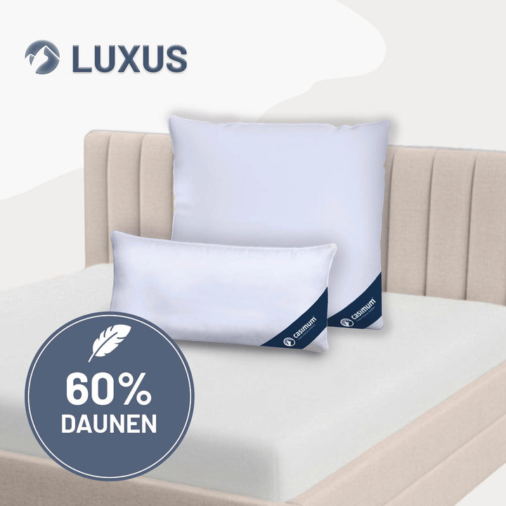 Daunen- und Federkissen »LUXUS« – 60% Daunen, 40% Federn