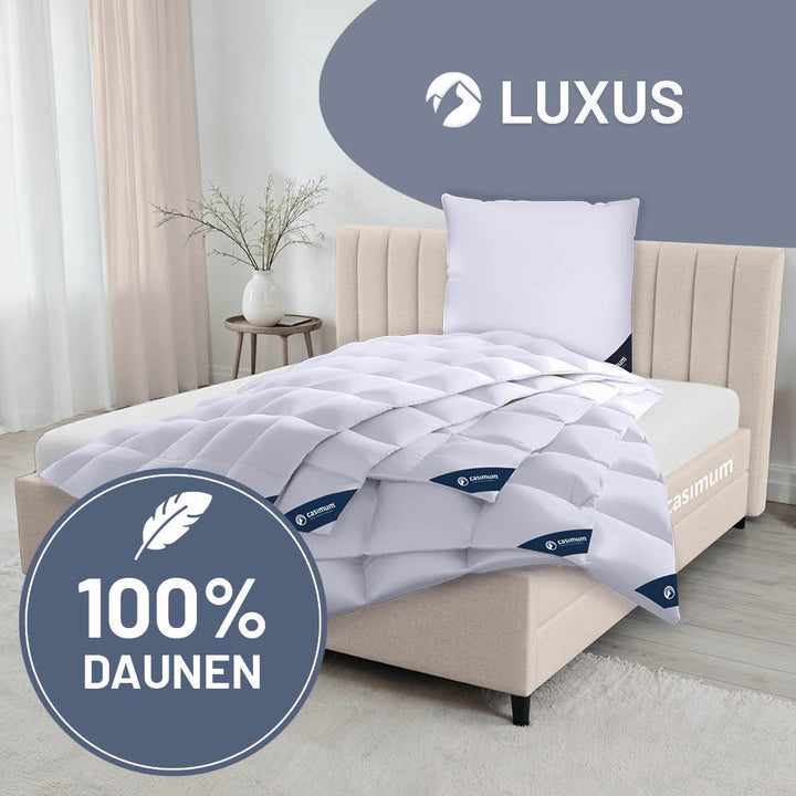 Daunendecke »LUXUS« – 100% Daunen, Klasse 1, Downpass, hergestellt in Deutschland