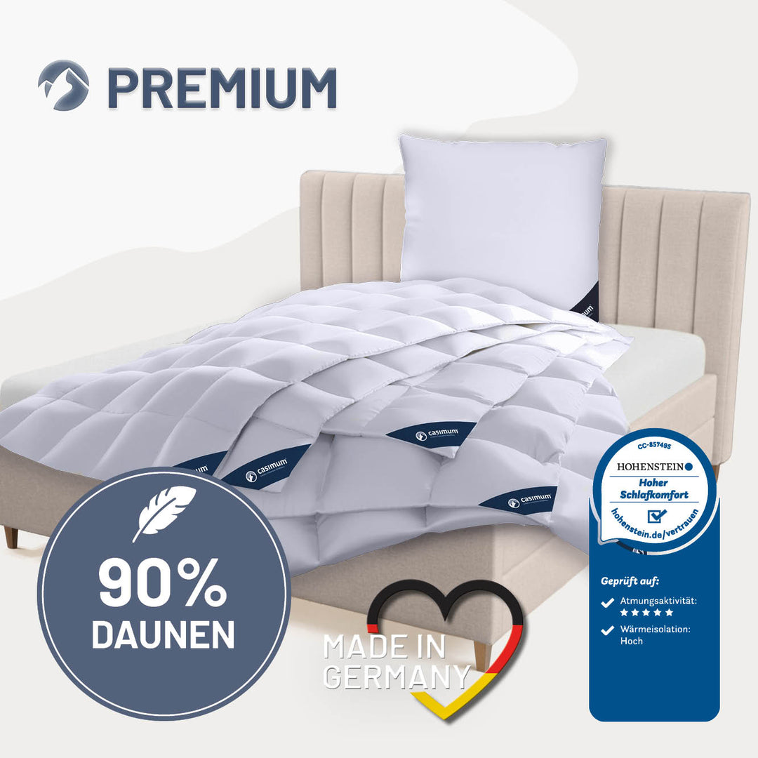 Daunendecke »PREMIUM« – 90% Daunen, 10% Federn