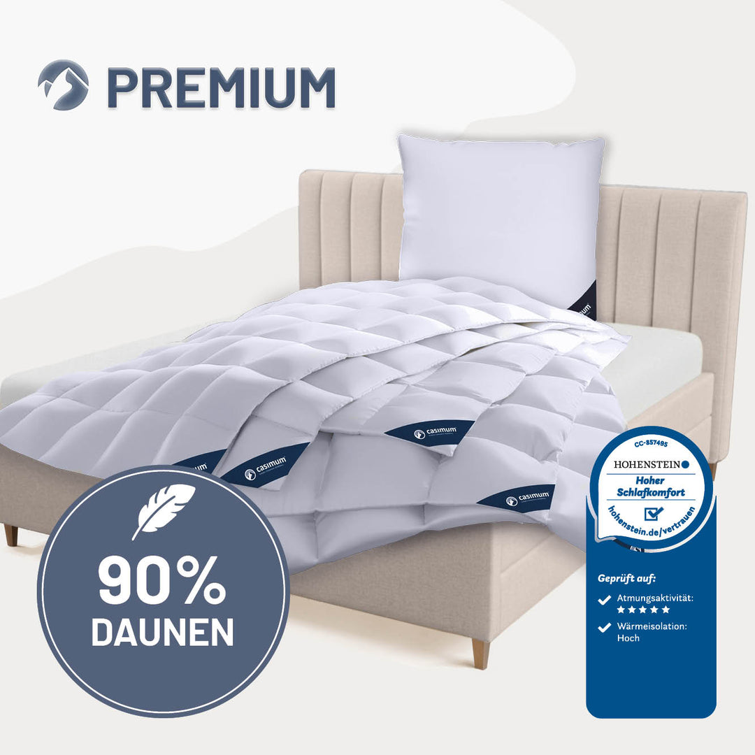 Daunendecke »PREMIUM« – 90% Daunen, 10% Federn