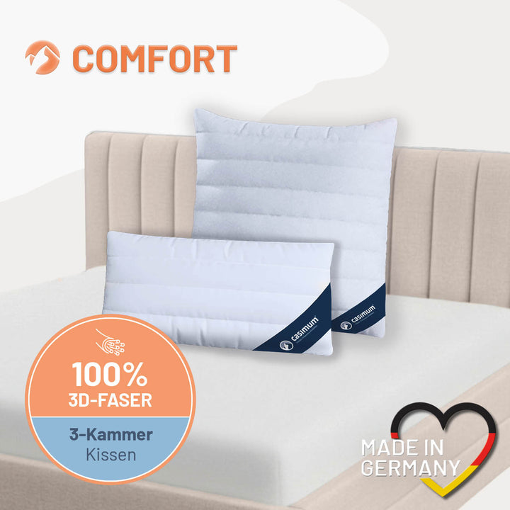 3-Kammer-Faserkissen »COMFORT« – 100% Polyester