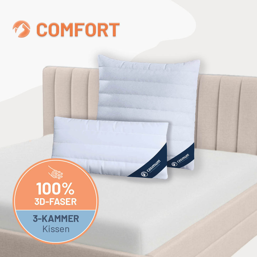3-Kammer-Faserkissen »COMFORT« – 100% Polyester
