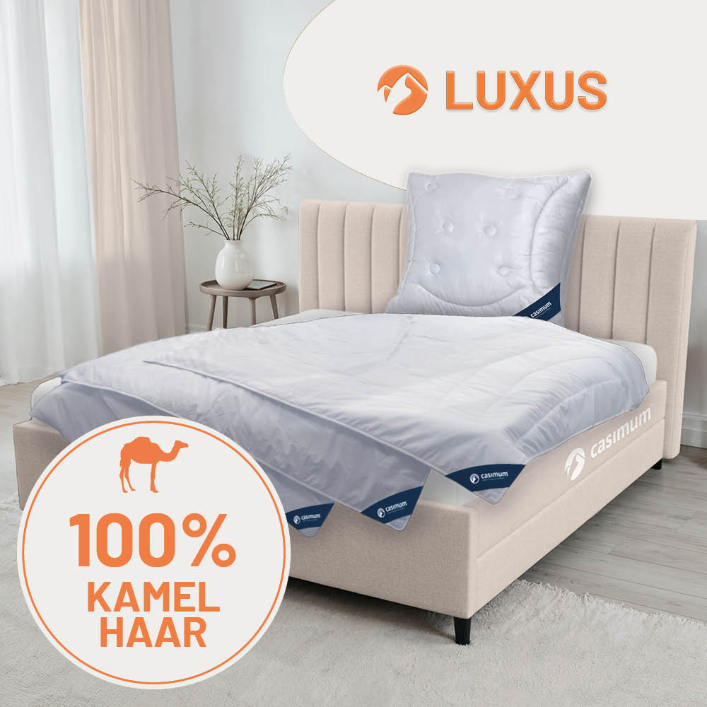 Kamelhaardecke »LUXUS« – 100% Kamelhaar für ein luxuriöses Schlaferlebnis