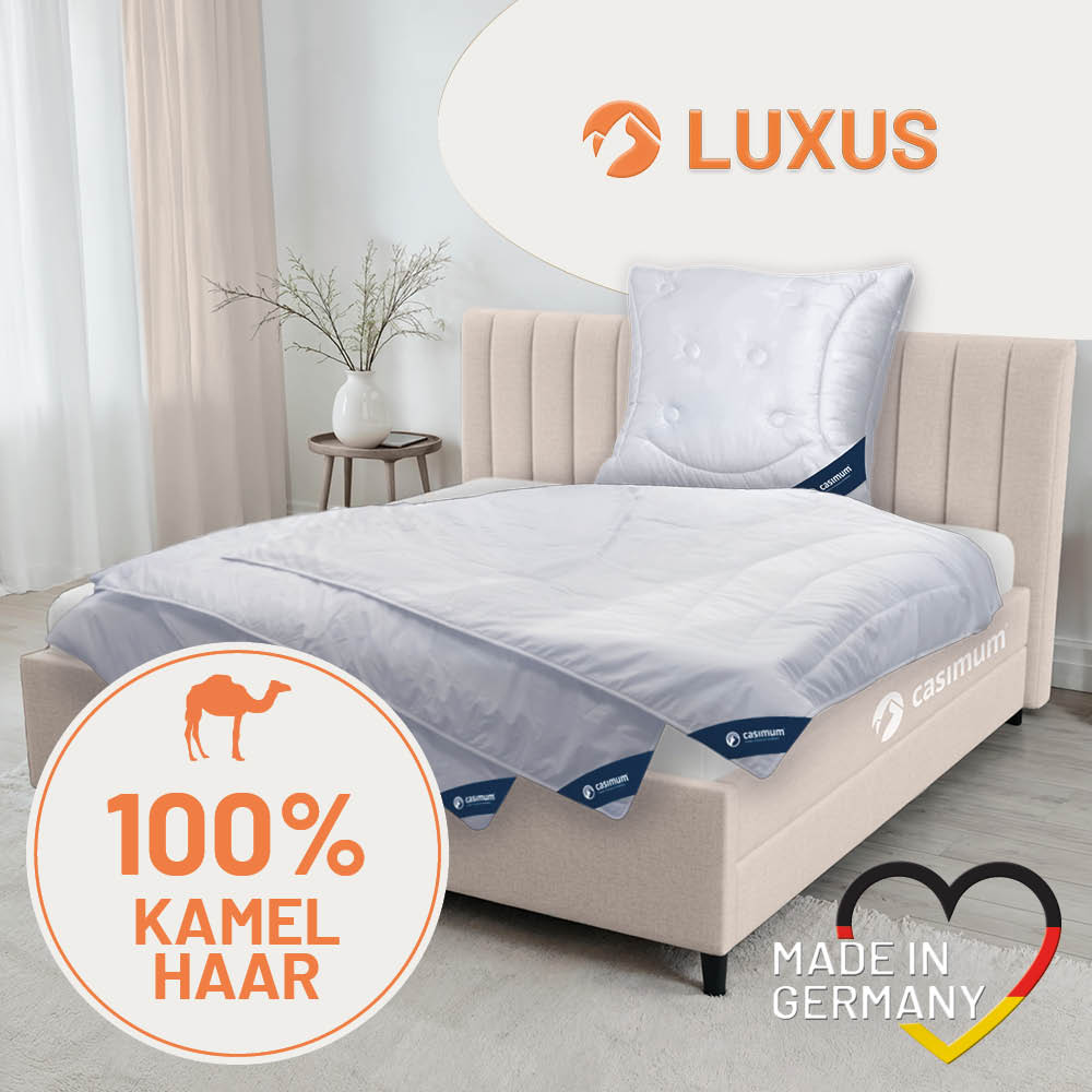 Kamelhaardecke »LUXUS« – 100% Kamelhaar für ein luxuriöses Schlaferlebnis