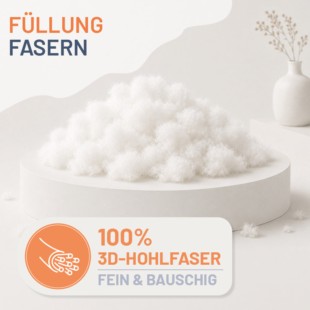 Faserdecke »COMFORT« – 100% Polyester mit luftiger 3D-Hohlfaser für erholsame Nächte