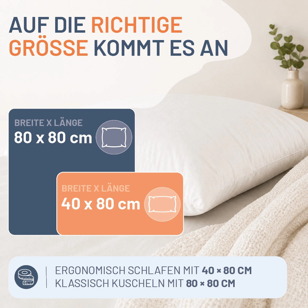 3-Kammer-Gänsedaunenkissen »FIRST CLASS« – 100% Gänsedaunen (Außen)