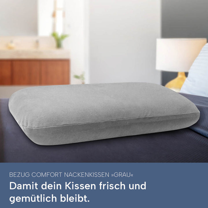 Schonbezüge Doppelpack »GRAU« für Nackenkissen »COMFORT«