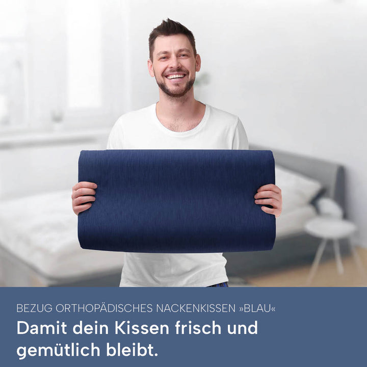 Schonbezüge Doppelpack »BLAU« für Orthopädisches Nackenkissen »ERGO VARIO«