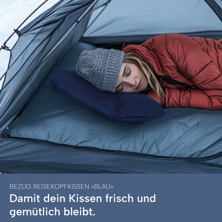 Schonbezüge Doppelpack »BLAU« für Reisekissen »SUPER TRAVEL«