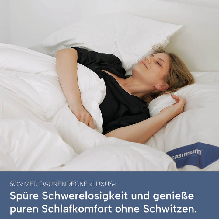 Sommerdaunendecke »LUXUS« – 100% Daunen, Klasse 1, Downpass, hergestellt in Deutschland