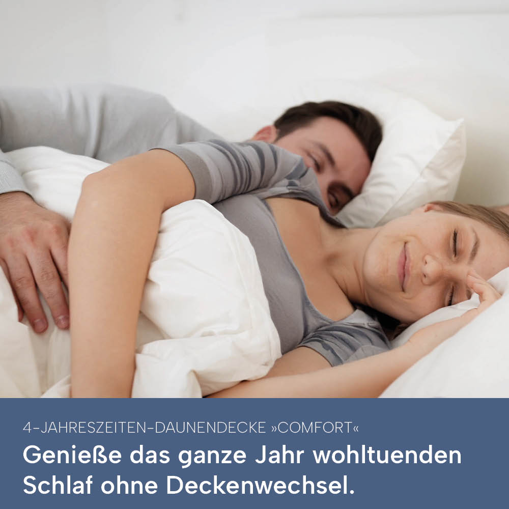 4-Jahreszeiten Daunendecke »COMFORT« – 60% Daunen, 40% Federn