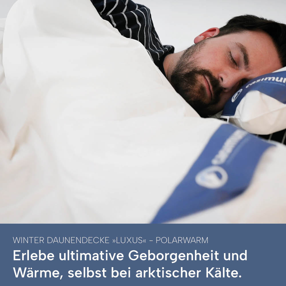 Winterdaunendecke »LUXUS« – Polarwarm, 100% Daunen, Klasse 1, Downpass, hergestellt in Deutschland