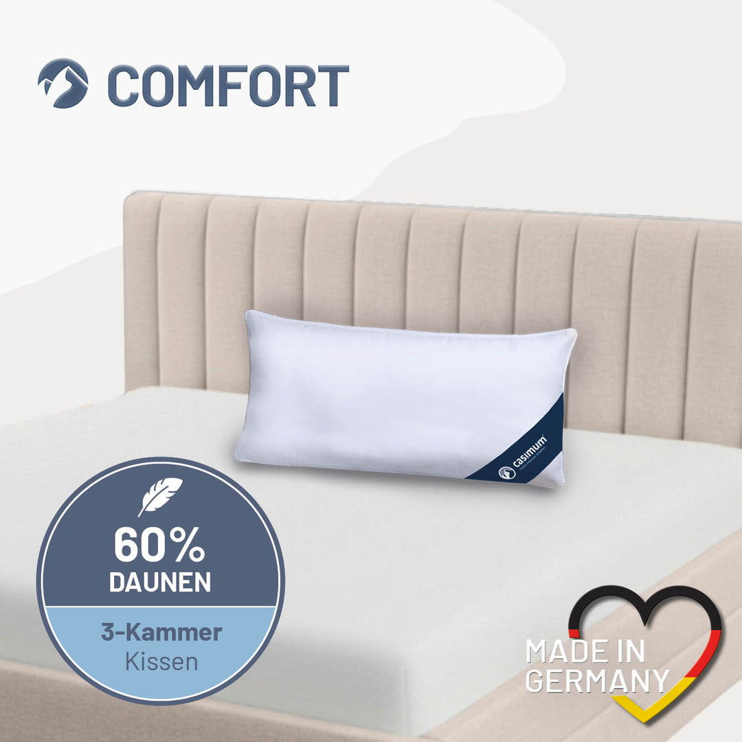 3-Kammer-Daunenkissen »COMFORT« – 60% Daunen, 40% Federn (Außen)