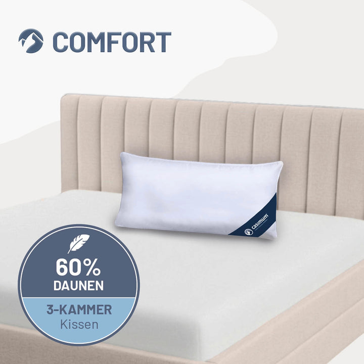 3-Kammer-Daunenkissen »COMFORT« – 60% Daunen, 40% Federn (Außen)