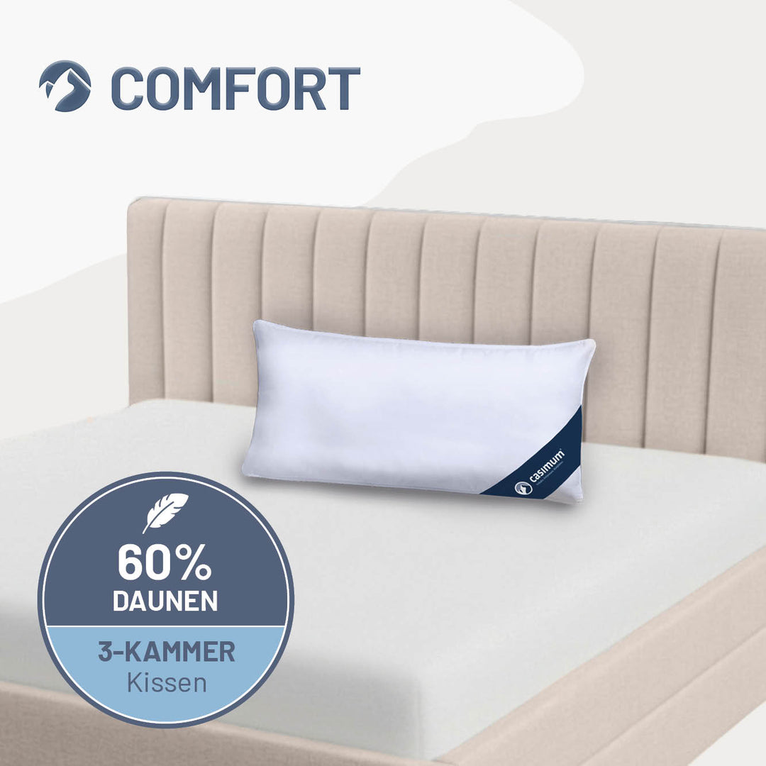 3-Kammer-Daunenkissen »COMFORT« – 60% Daunen, 40% Federn (Außen)