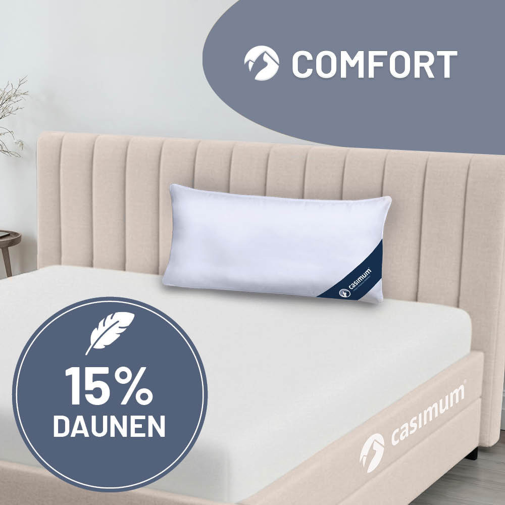 Feder- und Daunenkissen »COMFORT« – 85% Federn, 15%, Klasse 1, Downpass, hergestellt in Deutschland