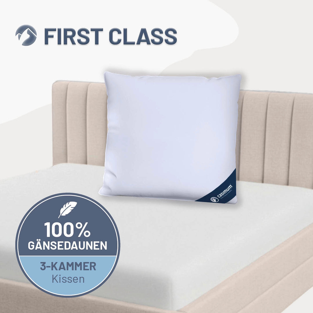 3-Kammer-Gänsedaunenkissen »FIRST CLASS« – 100% Gänsedaunen (Außen)