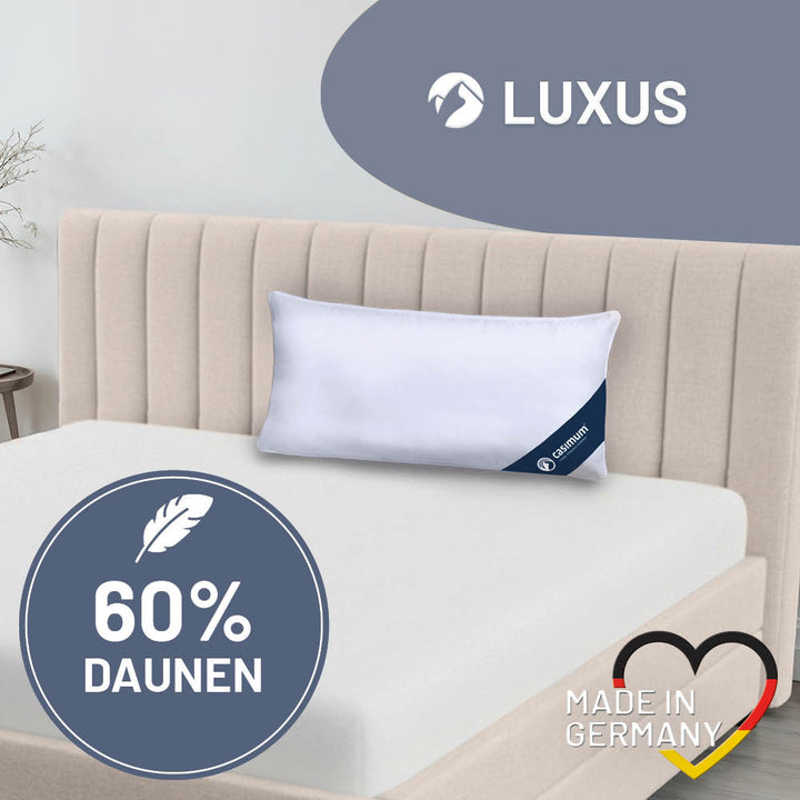 Daunen- und Federkissen »LUXUS« – 60% Daunen, 40% Federn, Klasse 1, Downpass, hergestellt in Deutschland