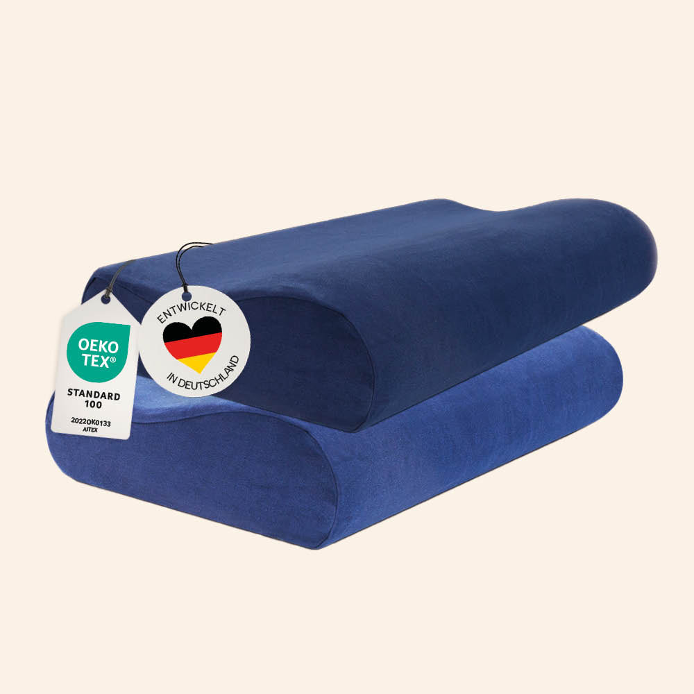 Schonbezüge Doppelpack »BLAU« für Orthopädisches Nackenkissen »ERGO VARIO«