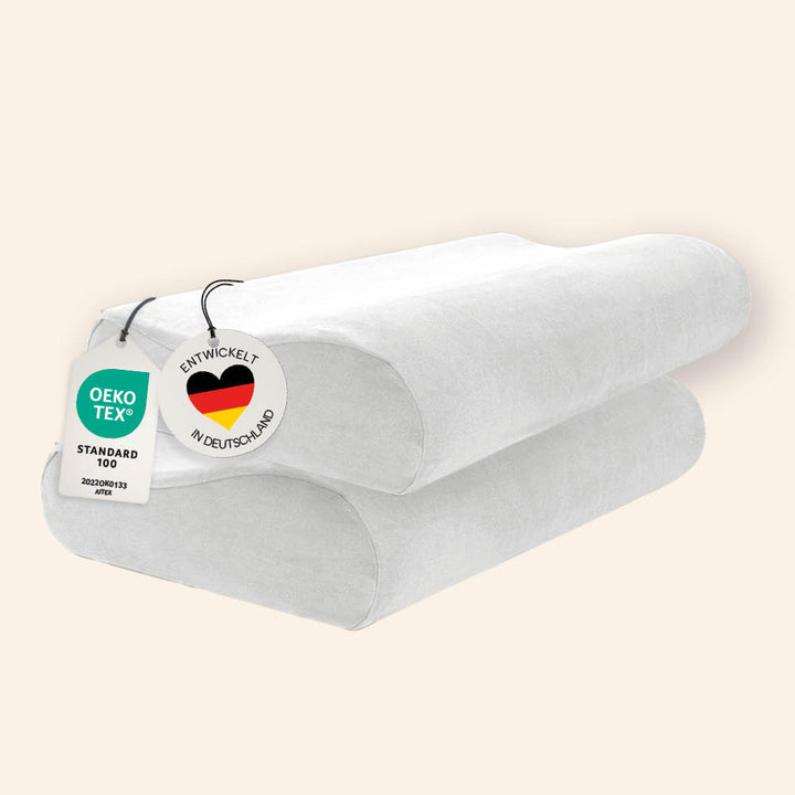 Schonbezüge Doppelpack »WEISS« für Orthopädisches Nackenkissen »ERGO VARIO«