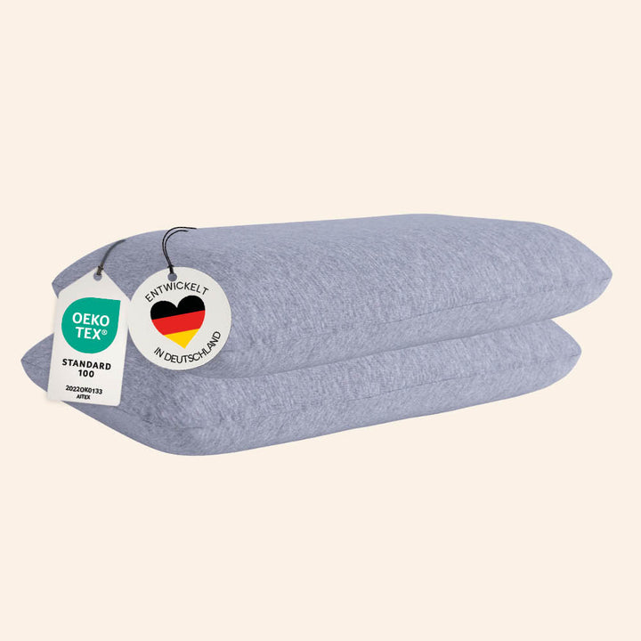 Schonbezüge Doppelpack »GRAU« für Reisekissen »SUPER TRAVEL«