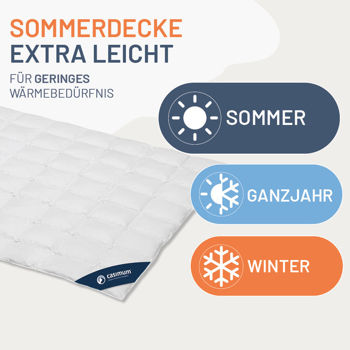 Daunendecke »LUXUS« – 100% Daunen