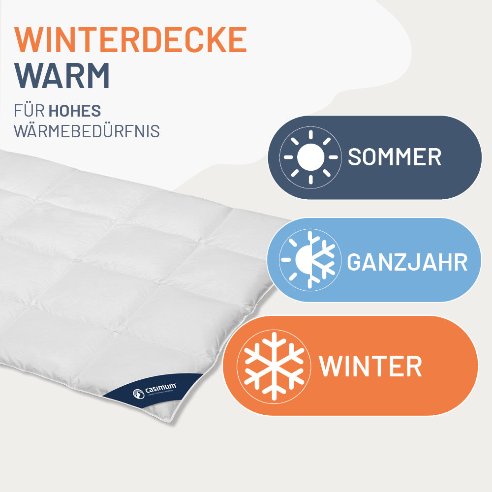 Daunendecke »LUXUS« – 100% Daunen