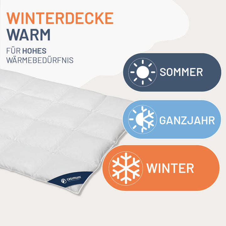 Daunendecke »LUXUS« – 100% Daunen