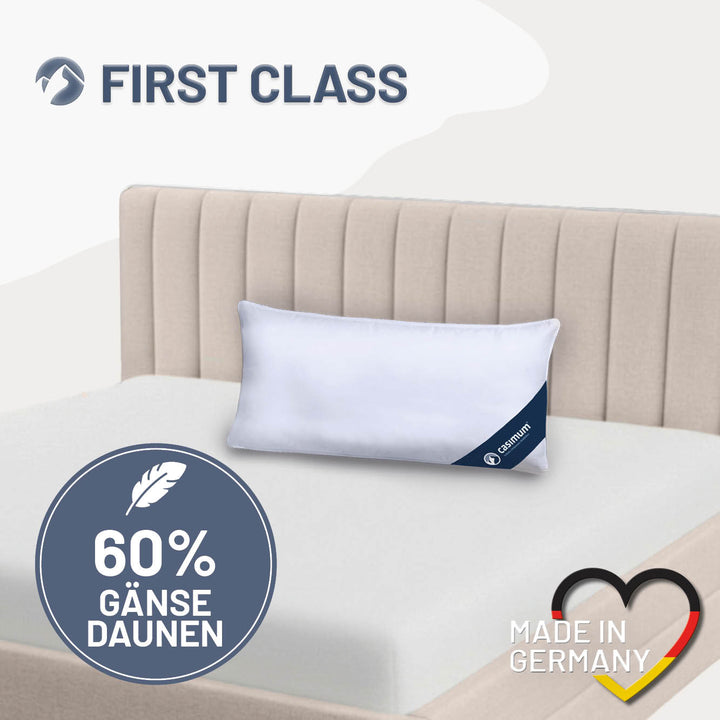 Gänsedaunenkissen »FIRST CLASS« – 60% Gänsedaunen, 40% Gänsefedern