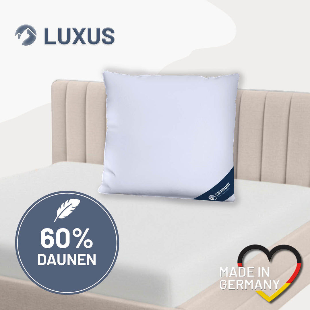 Daunen- und Federkissen »LUXUS« – 60% Daunen, 40% Federn
