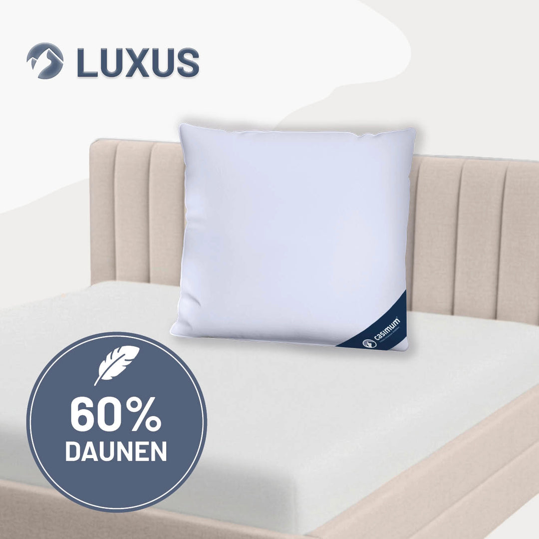 Daunen- und Federkissen »LUXUS« – 60% Daunen, 40% Federn