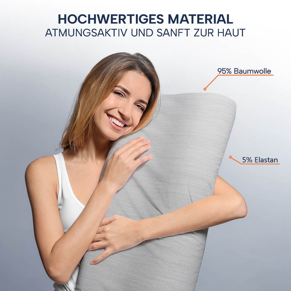 Schonbezüge Doppelpack »GRAU« für Orthopädisches Nackenkissen »ERGO VARIO«
