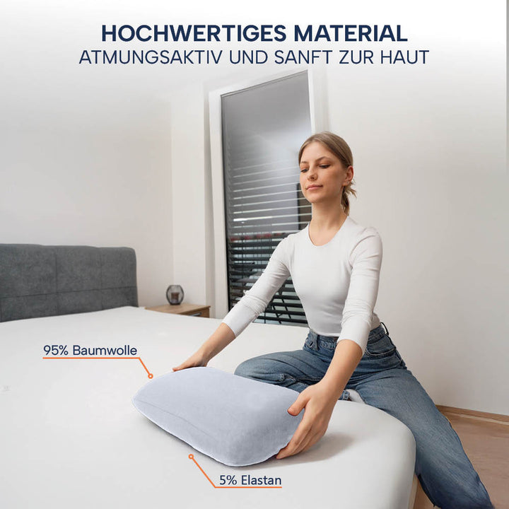 Schonbezüge Doppelpack »GRAU« für Reisekissen »SUPER TRAVEL«