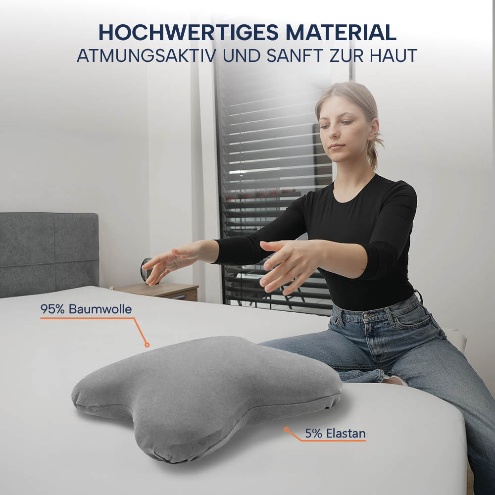 Schonbezüge Doppelpack »GRAU« für Schmetterlingskissen »BUTTERFLY«