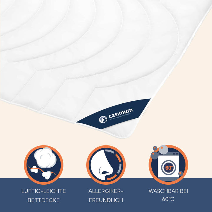 Faserdecke »COMFORT« – 100% Polyester mit luftiger 3D-Hohlfaser für erholsame Nächte