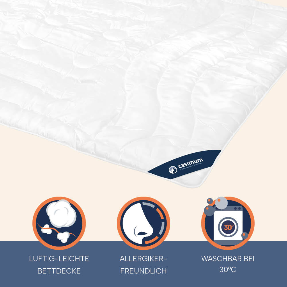 Sommer Kamelhaardecke »LUXUS« – 100% Kamelhaar für ein luxuriöses Schlaferlebnis