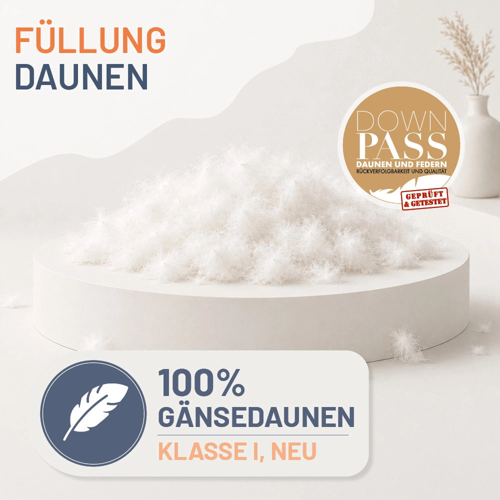 Gänsedaunendecke »FIRST CLASS« – 100% Gänsedaunen