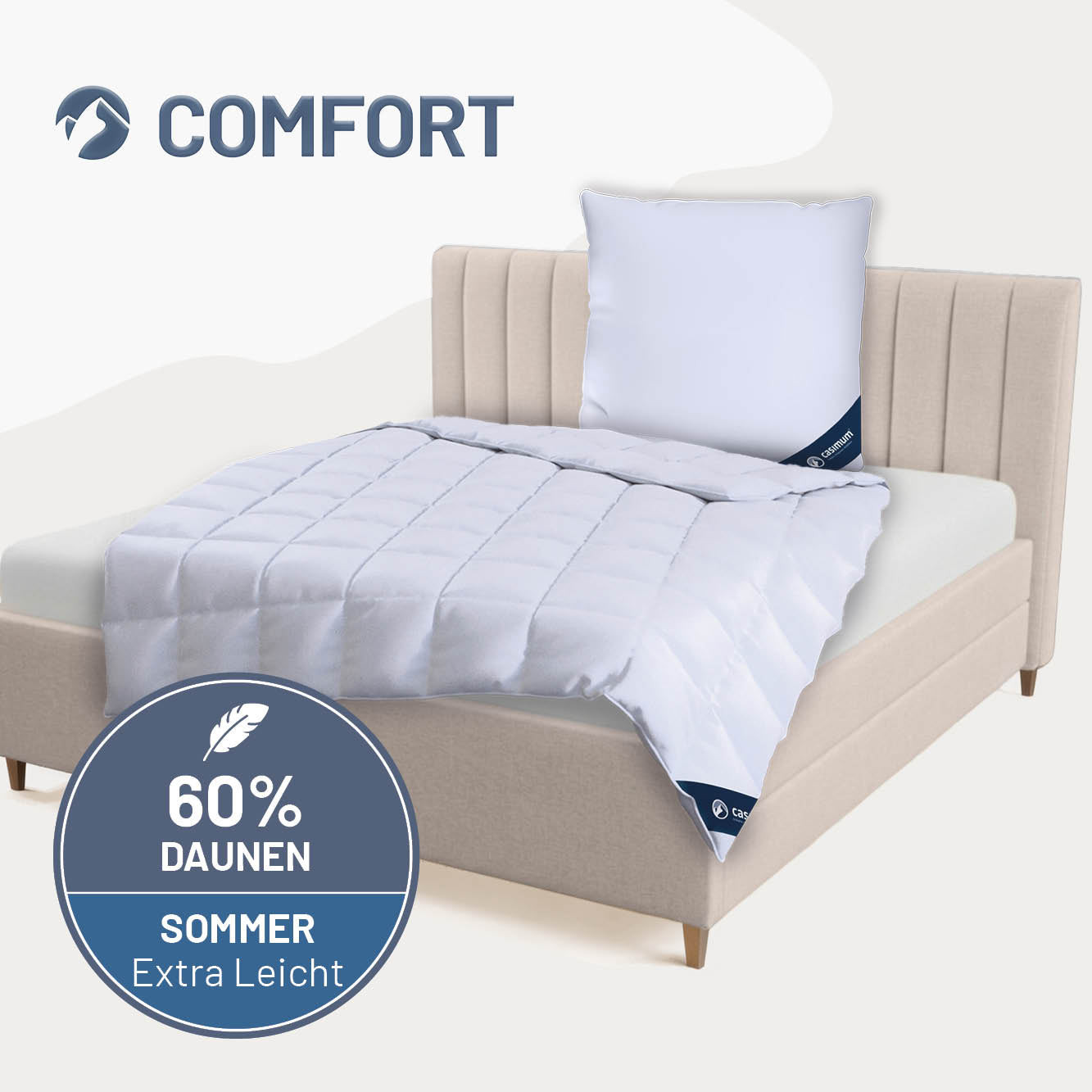 Daunendecke »COMFORT« – 60% Daunen, 40% Federn