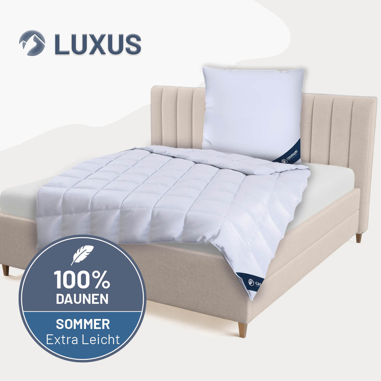 Daunendecke »LUXUS« – 100% Daunen