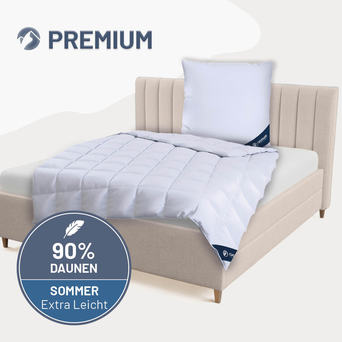 Daunendecke »PREMIUM« – 90% Daunen, 10% Federn