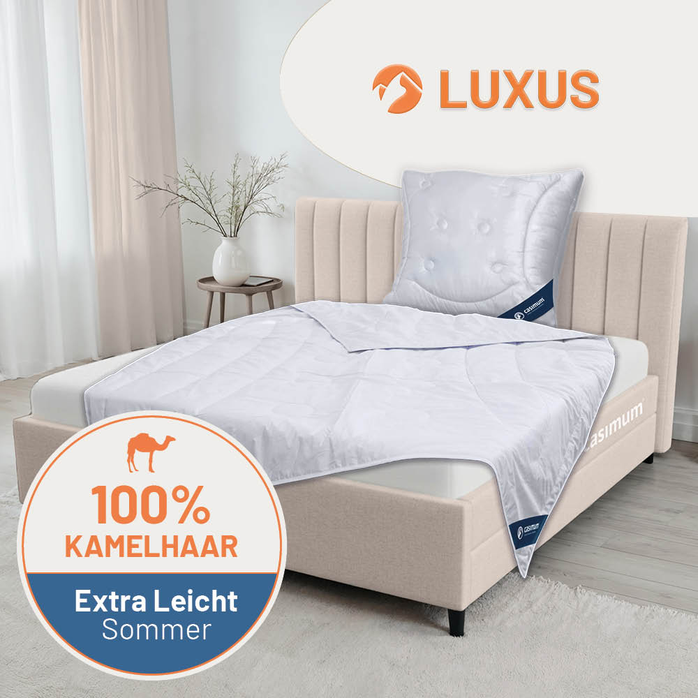 Kamelhaardecke »LUXUS« – 100% Kamelhaar für ein luxuriöses Schlaferlebnis